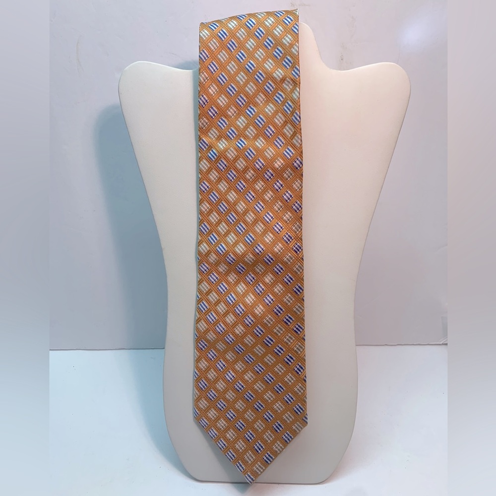 MICHAEL KORS - Orange Geometric Tie